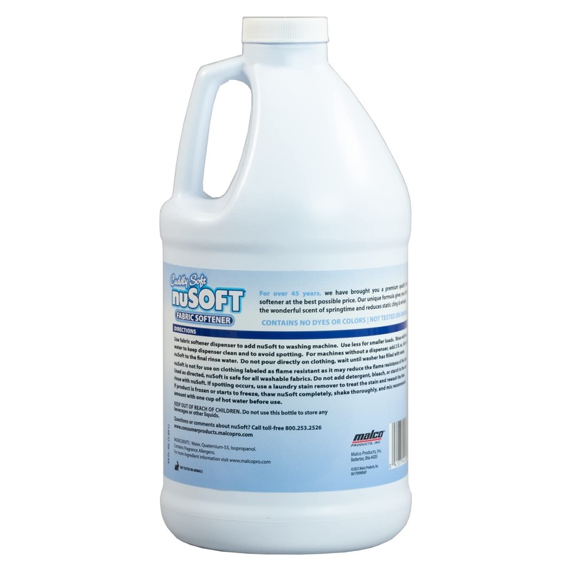 NuSoft 64 fl oz Ultra Concentrated Hypoallergenic Fabric Softener -