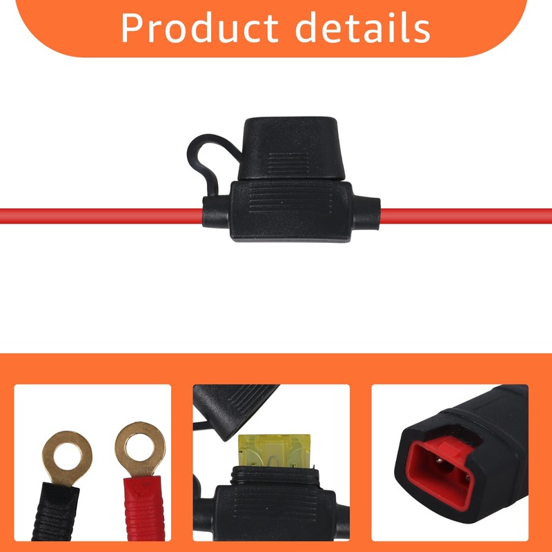 (2 packs) Compatible with NOCO GC008 X-Connect battery harness, M10