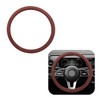 Yourkar Car Steering Wheel Cover, 15 Inches Non-Slip Leather Vehicle