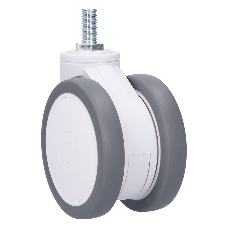 Caster 4in TPR M12 Universal Swivel Silent Rolling Wheel Accessory