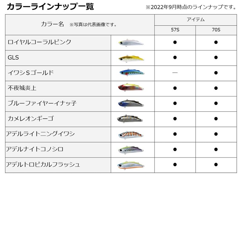Daiwa Morethan Minient 57S Vibration Seabass Lure, Happy Lemon