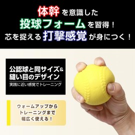 Tigora Baseball Training Ball, Sandball, 7.1 oz (200 g), Baseball Practice, Weight Training, Heavy Ball