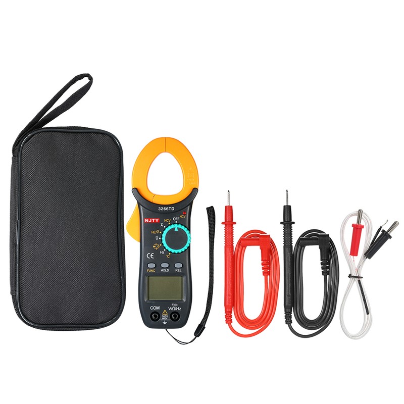 NJTY Digital Clamp Meter 4000 Counts Auto Range Multimeter with