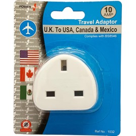 UK to USA, Canada and Mexico Travel Adaptor
