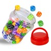 100 Pieces 14 mm Colours Dice Set Opaque Acrylic Dice,