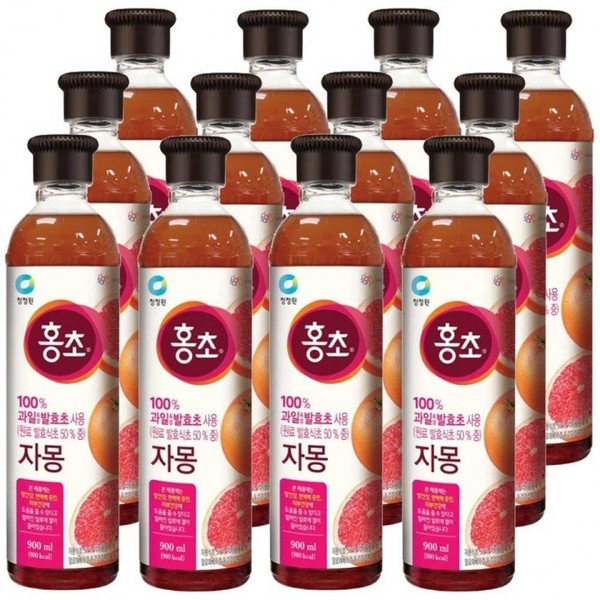 Daesang Cheongjeongwon Hongcho Grapefruit 900ml x 12