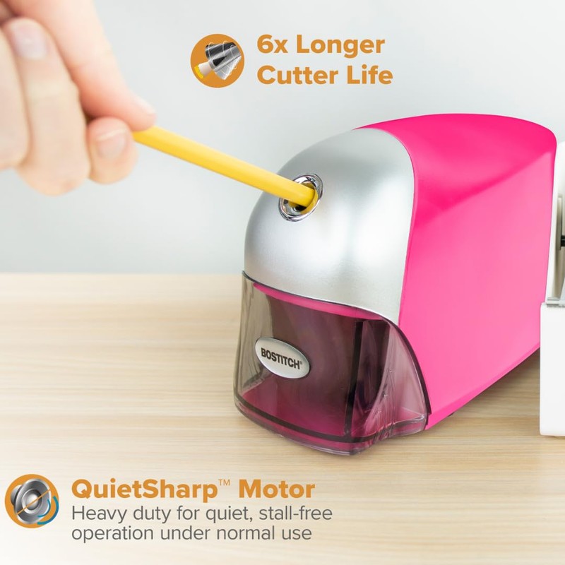 Bostitch Office QuietSharp Executive Heavy Duty Electric Pencil Sharpener for
