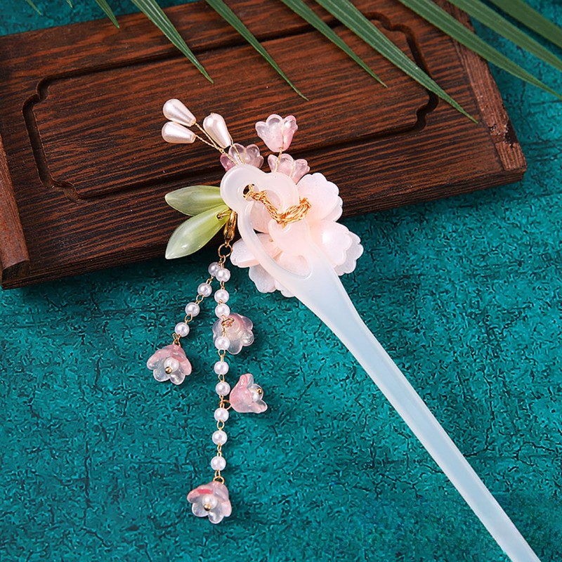 EZ PEACH Tortoise Shell Style Stick, Hair Stick, Single Hair