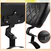 FOVPLUE Driver Backrest,Adjustable Rider Sissy Bar Backrest Pad for Harley