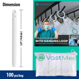200PCs Dental Grade Saliva High Volume Evacuator Vented (HVE) by VASTMED | Disposable HVE Saliva Suction Tips | Vented Evacuation Aspirator Tips with Smooth Edges
