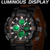 findtime Relojes para Hombres Watches for Men Orange Mens Watches
