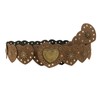 TRADERPLUS Wide Belt Boho Chic Heart Shape PU Leather Western