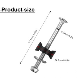 txuzong 12pcs M6 Trampoline Screws Trampoline Accessories Trampoline Stability Tool Trampoline Galvanized Steel Spacer with a Wrench for Fixed Trampoline