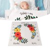 Baby Monthly Milestone Blanket Innovative Decorative Garland Pattern Newborn Photography