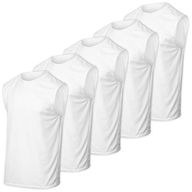 Men's Mesh Tank Top Quick Wicking Jersey Sleeveless Muscle Active Performance Sport Basketball Beach Gym Workout Running Training Fitness Athletic Bodybuilding Undershirt Breathable,Set 2-L