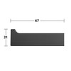 Keuco Metal Robe Hook, Matt Black, Square, Bathroom or Sauna,