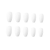 BIUDECO 24pcs White Ballerina Fake Nails French Tip Wear Nails