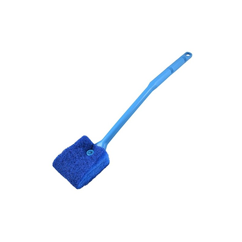 CNZ Double Sided Sponge Cleaning Brush Cleaner Algae Scrubber, Blue