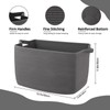 OIASKET Large Toy Basket, Rectangle Woven Rope Storage Basket for
