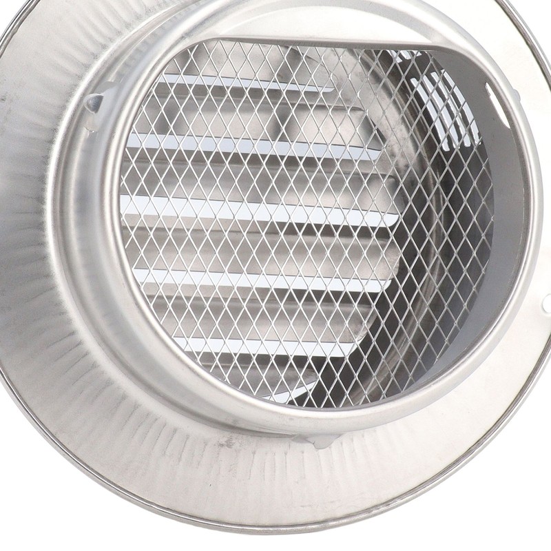Stainless Steel Air Vent Cap Louvered Vent Cover Round Air