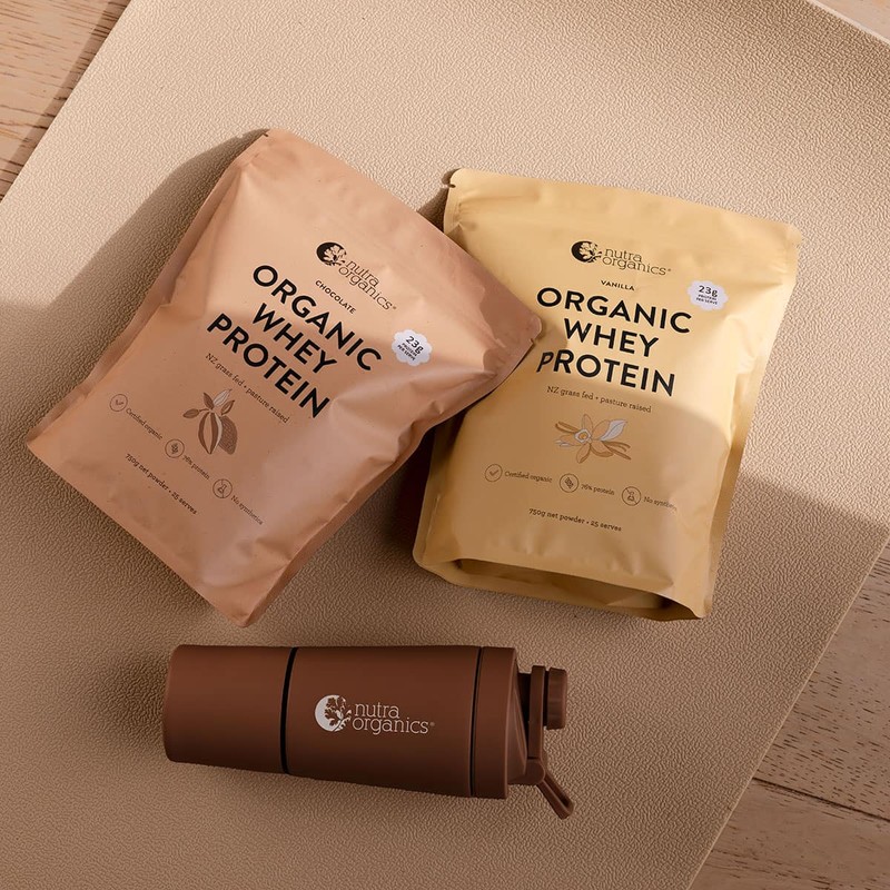 Nutra Organics Organic Whey Protein - Vanilla, 750g