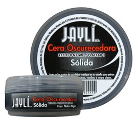 Cera Oscurecedora Solida Jayli, Cabello, Barba, Cubre Canas, Con Color Negro, 80Gr