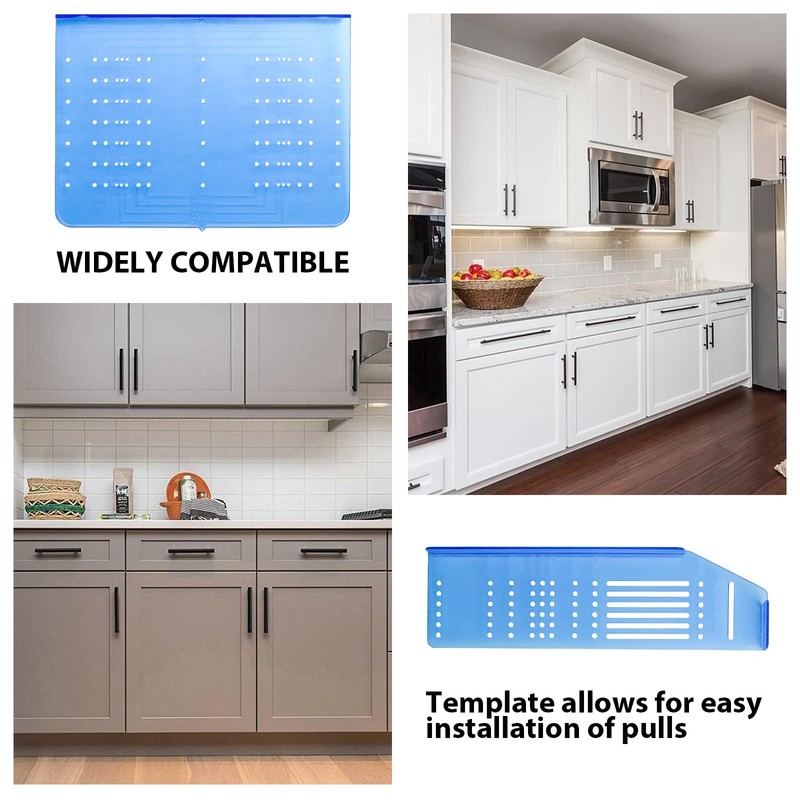 homdiy 1 Pack Cabinet Handle Template Drill Mounting Template Drawer