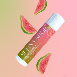 Guava Lip Balm for Sensitive Skin | Made with Ceramide, Squalane and Castor Oil to Repair Dry, Cracked, and Chapped Lips
