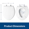 BEMIS 1000CPT Paramont Heavy Duty OVERSIZED Closed Front Toilet Seat