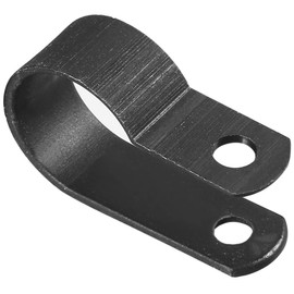 TA-VIGOR 20Pcs Nylon R-Type Cable Clamp Clips, 13.2mm Plastic Cable Clamp Assortment Kit Fastener, Plastic Wire Clamp Clips for Electrical Cable Wire Conduit Cable Management, Black