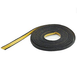 KS24 Glass Ribbon Black 10 x 2 cm Flat Bag 2 m