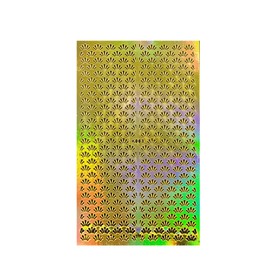 ALLYDREW Gold Nail Art Guide Large Nail Stencil Sheet - Fan
