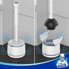 MR.SIGA Desatascador para Inodoro con Soporte, Resistente para Baño, Blanco
