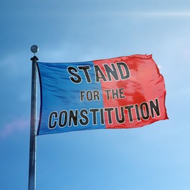 Stand for the Constitution Political Slogan Flag - 3x5 ft High-Durability Polyester Fade-Resistant, Weatherproof Outdoor/Indoor Banner for Rallies & Events