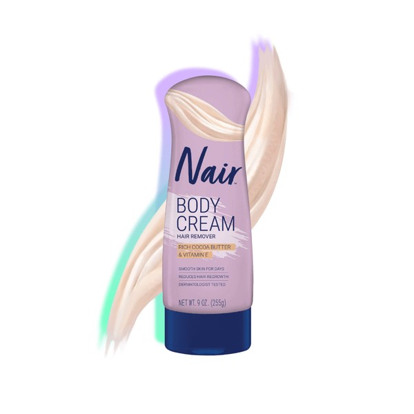 Nair Hair Remover Lotion Cocoa Butter & Vitamin-E 9 Ounce (266ml) (2 Pack)