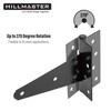HILLMASTER 6 Inch T-Strap Heavy Duty Shed Door Hinges Gate