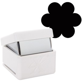 Xcut Handheld Paper Card Shape Stencil Craft Cutter - Large Palm Punch - Flower