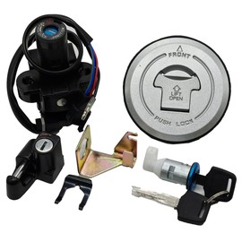 XDF Ignition Switch Gas Fuel Tank Cap Cover Seat Lock Key Compatible For Honda CBR250 CBR600 CBR600RR CB400 CB1300(2 Pin)
