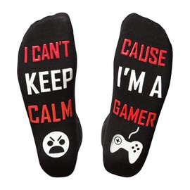 Easter Basket Essentials for Teens Adult - Stocking Stuffers for Men Teens Adults Novelty Gamer Socks White Elephant Gifts for Him Husband Boyfriend