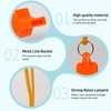 Plume'CHJ Whistle, 2-Pack Fish Shaped Pearl-Free Plastic Whistle with Lanyard，Sports