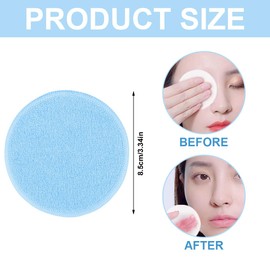 SIRLOMU 15 Sheets + 1 x Laundry Bag, Reusable Make-Up Pads, Washable, Sustainable, Soft and Gentle, Made of Bamboo and Cotton, Suitable for All Skin Types