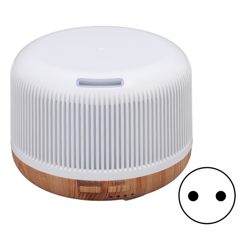 300ml Wood Grain Humidifier Aromatherapy Diffuser Humidifier with 7 LED