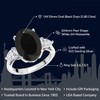 Gem Stone King 925 Sterling Silver Oval Onyx and White