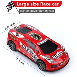 KATELUO 3 Pieces 7 Inch Racing Car Children, Friction Pull Back Toy Car Set, Toy Cars Children, Toy Vehicles Set, Pull Back Car, 3 4 5 6 7 Years Boys Girls