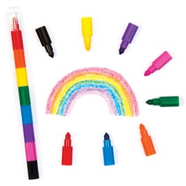 Baker Ross AV214 Buntstifte für Kinder, Regenbogenfarben, 4 Stück