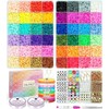 Paodey 12000 Pcs Clay Beads for Bracelet Making, 48 Colours