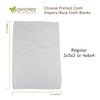 OsoCozy - Chinese Prefolds Cloth Diapers 1 Dozen - Perfect