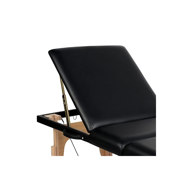 Yaheetech 3-Zone Massage Table, Portable Massage Bench, Height-Adjustable Massage Table