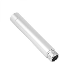 Shower Extension Tube, Round Stainless Steel Bathroom Pipe 4inch Tube with Chrome Plating for Accessory