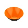 G.E.T. Slanted Angled Salad Bowl,16 Ounce, Black/Orange